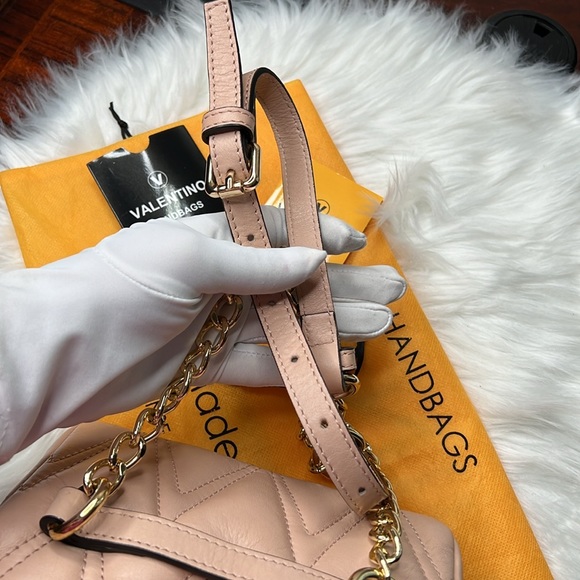 Valentino By Mario Valentino Papillon Studs Quilted Leather Crossbody Or Bum Bag - Picture 11 of 17